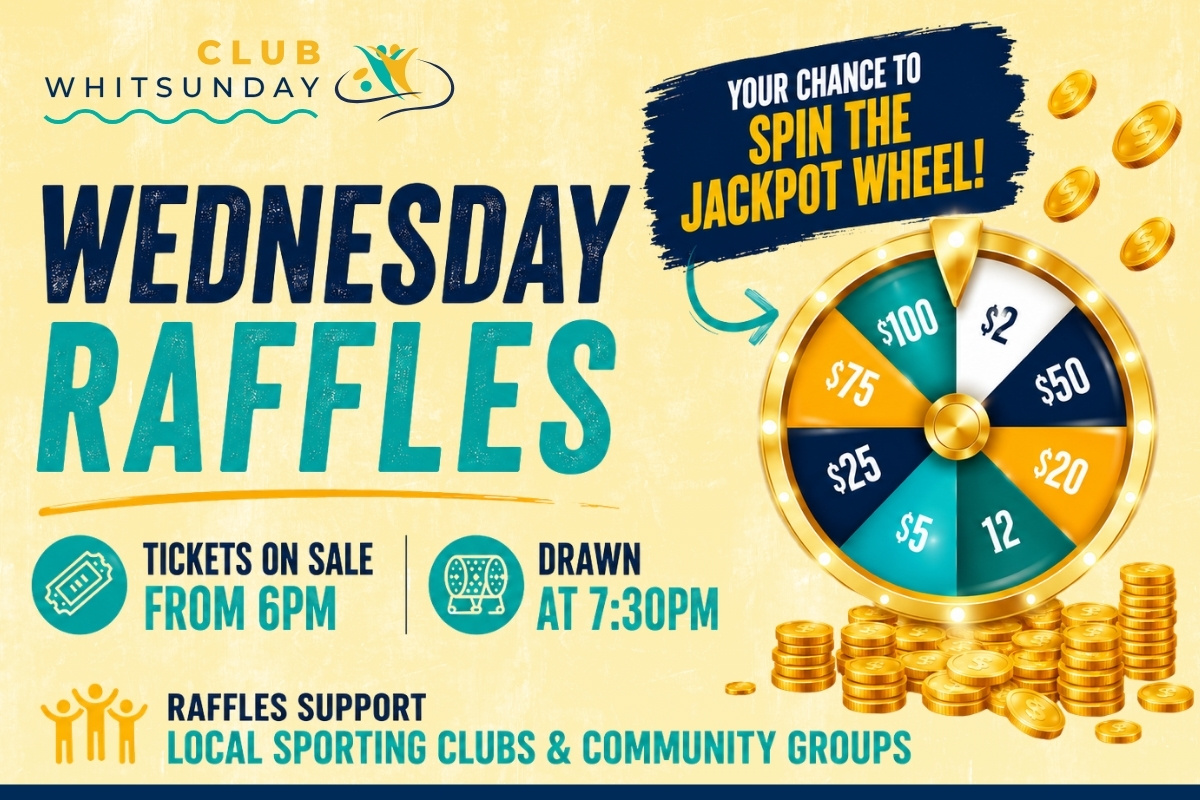 wednesday raffles club whitsunday website
