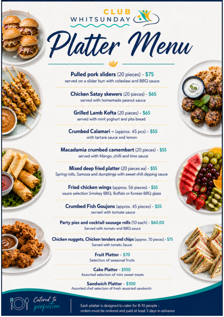 Platter Menu